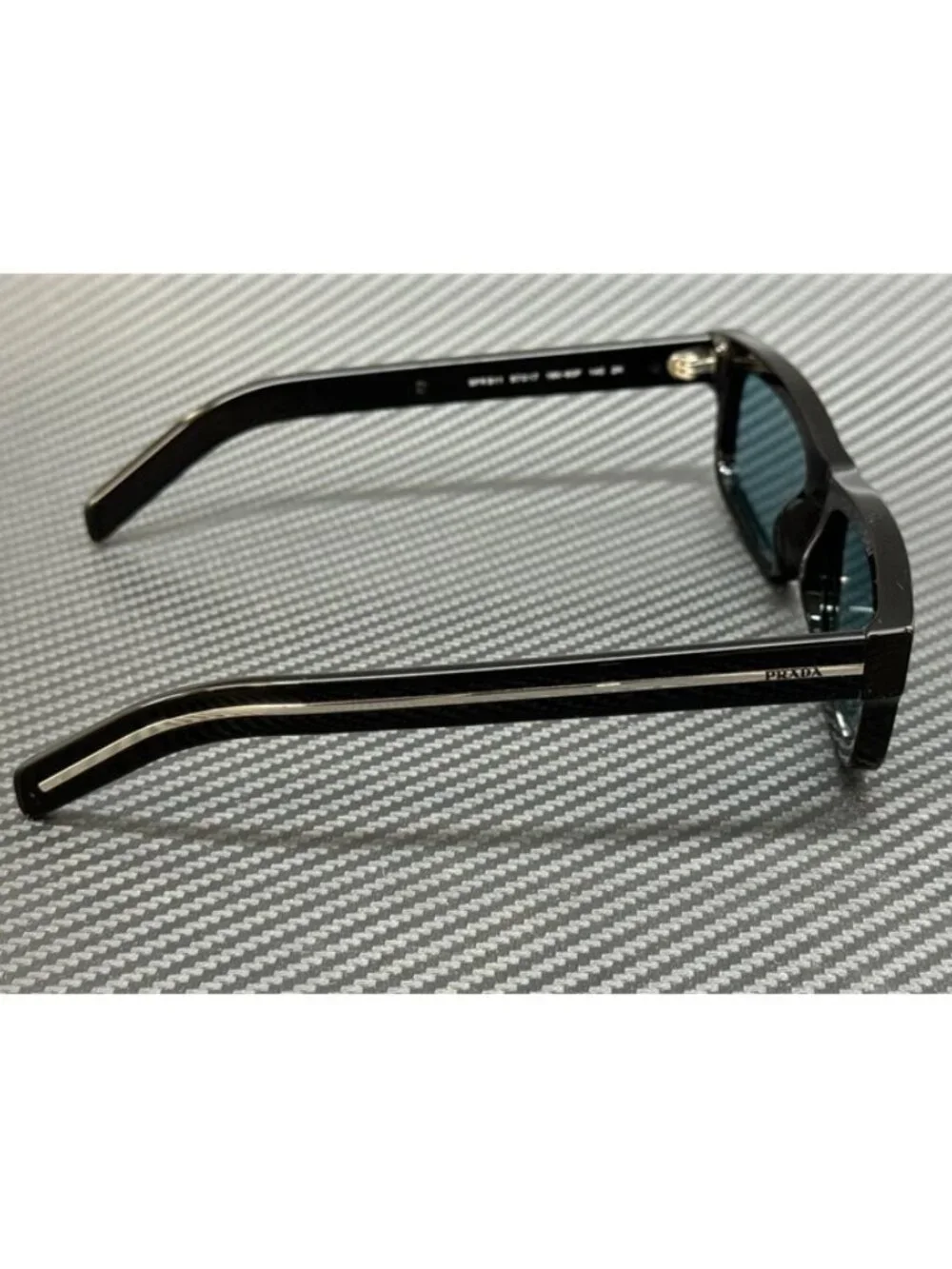 New PRADA Men Black Sunglasses 55-17-145